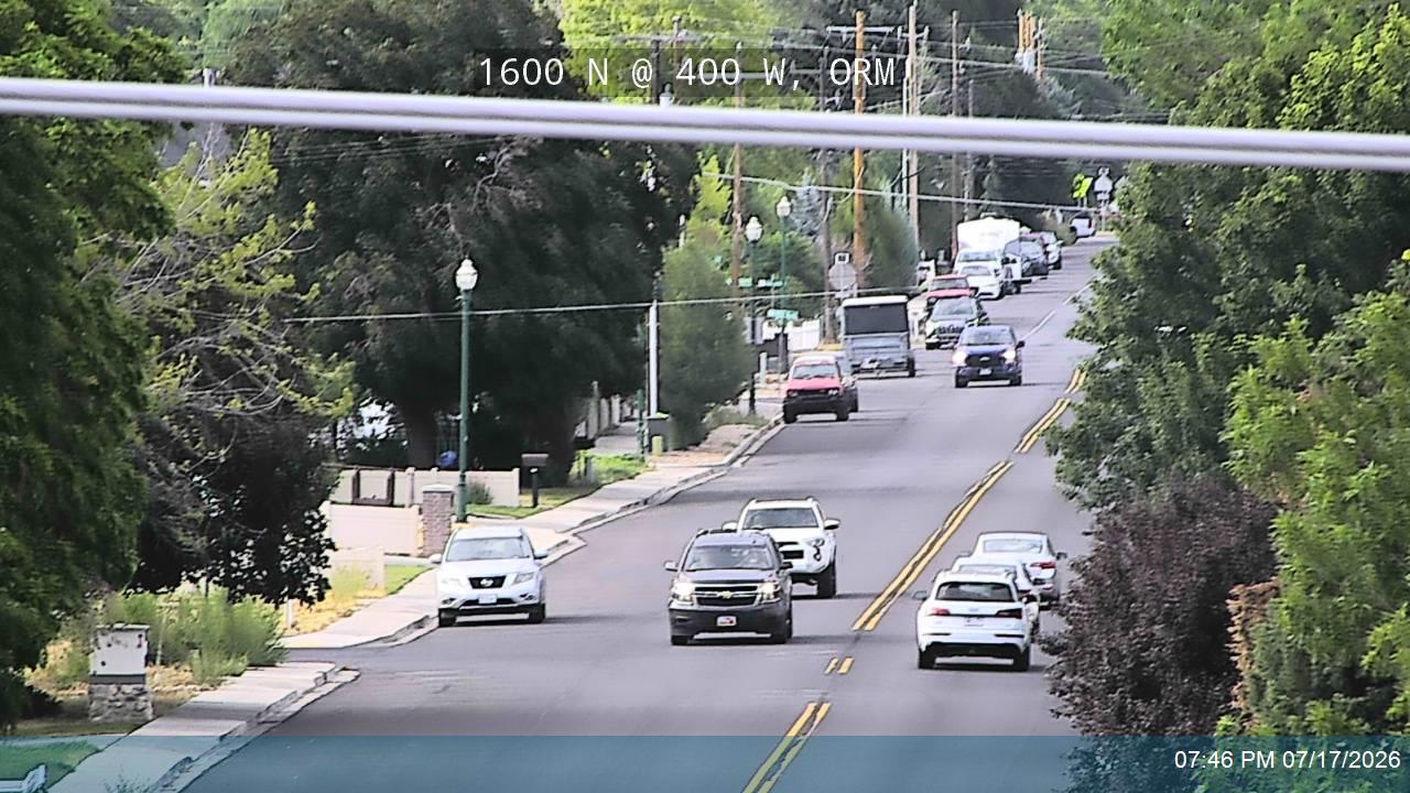 1600 N traffic camera, view north, Orem, Utah