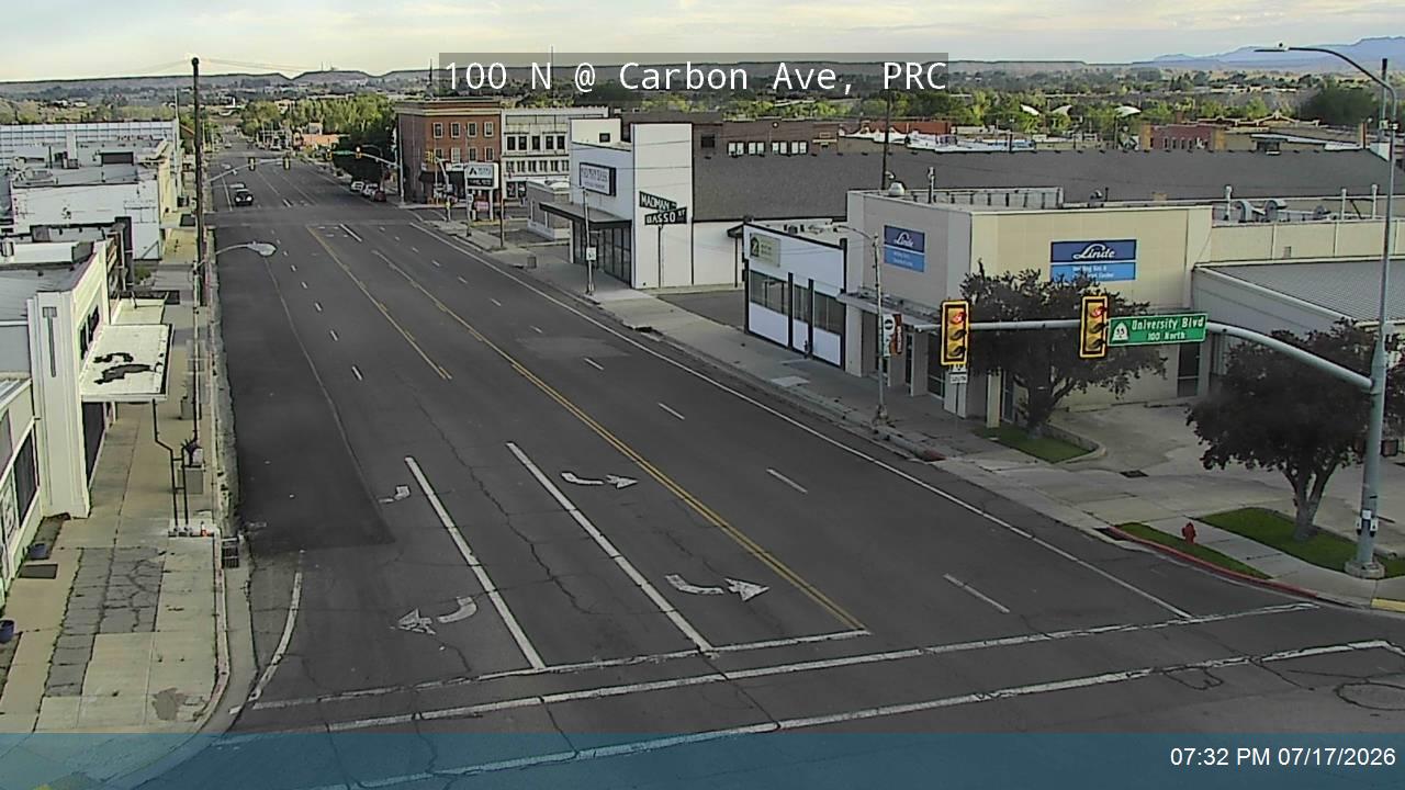 SR-55 traffic camera, view south, Price, Utah