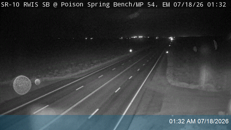 SR-10 RWIS SB @ Poison Spring Bench / MP 54.1, EM traffic camera, Emery County