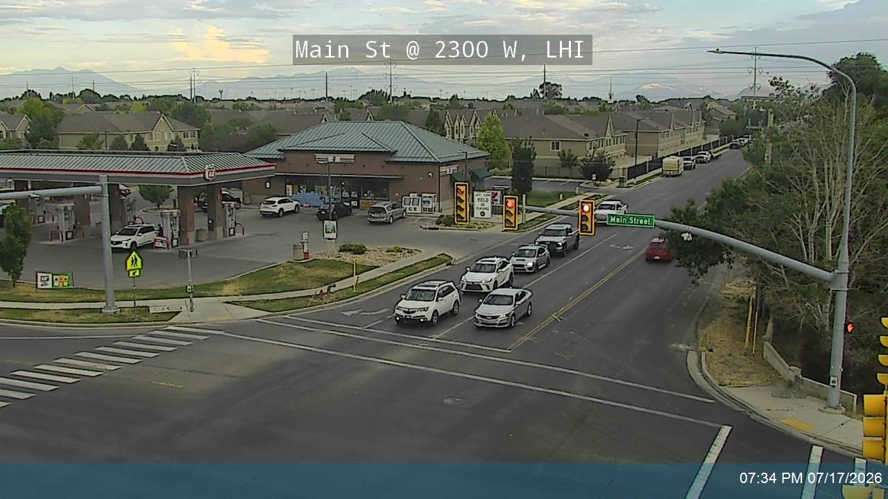 Main St traffic camera, view north, Lehi, Utah