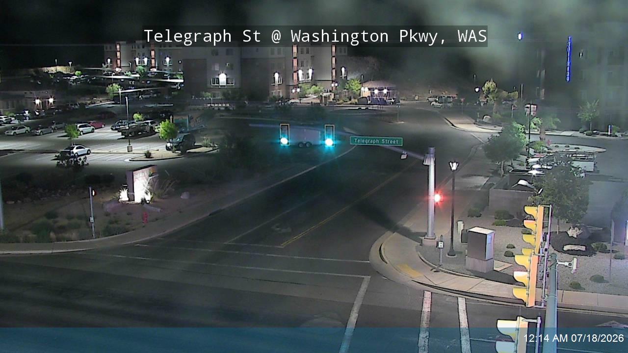 Telegraph St traffic camera, view south, Washington, Utah