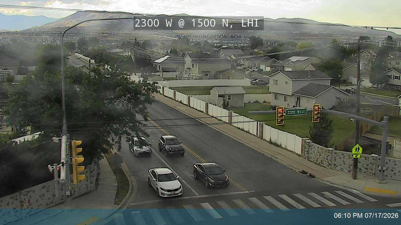2300 W traffic camera, view north, Lehi, Utah