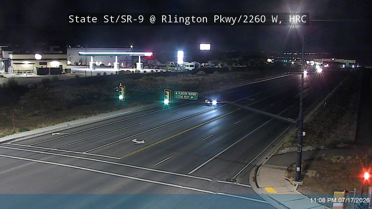 SR-9 traffic camera, view west, Hurricane, Utah