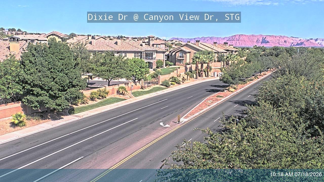 Dixie Dr traffic camera, view south, St. George, Utah