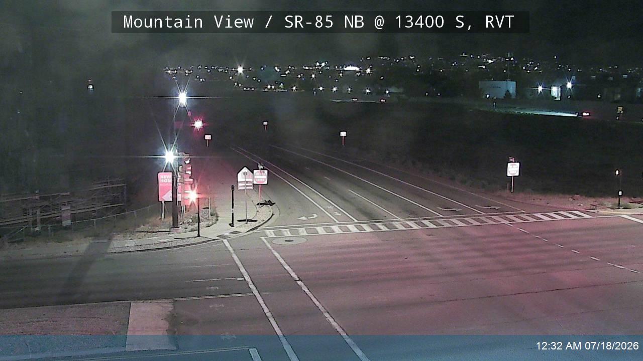 Mountain View traffic camera, view north, Riverton, Utah
