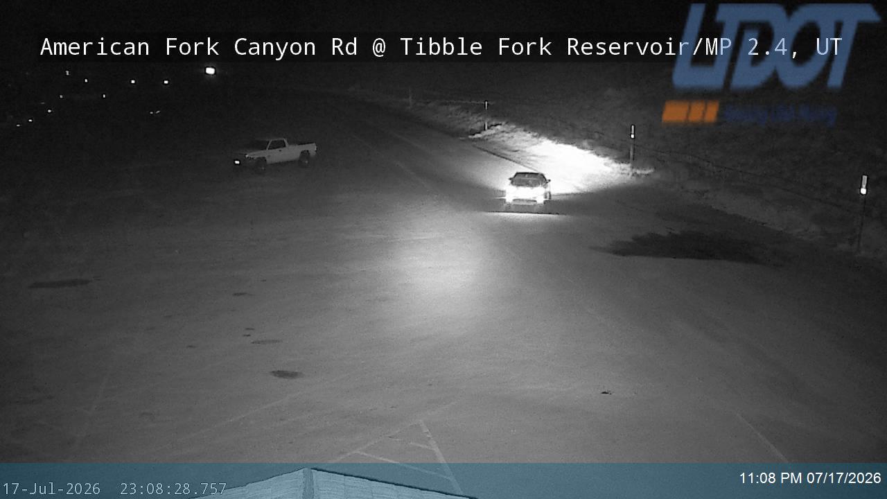 American Fork Canyon Rd / SR-144 @ Tibble Fork Reservoir / MP 2.4, UT traffic camera, Utah County