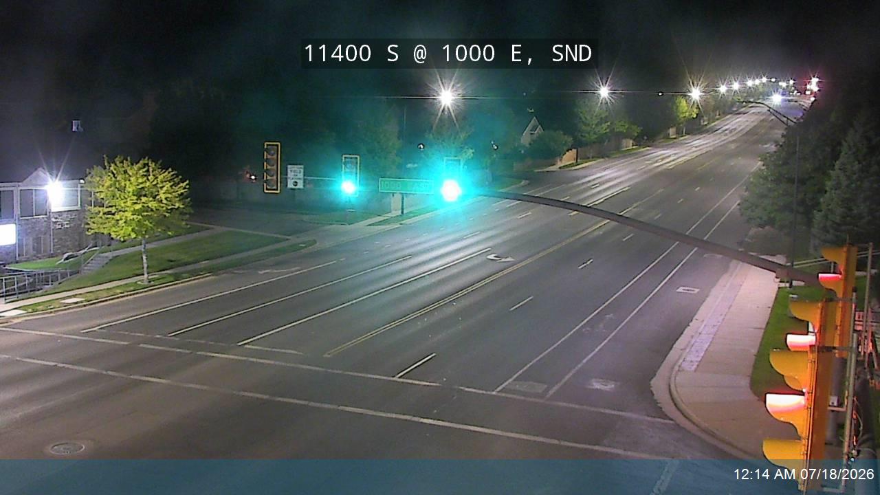 11400 S traffic camera, view east, Sandy, Utah