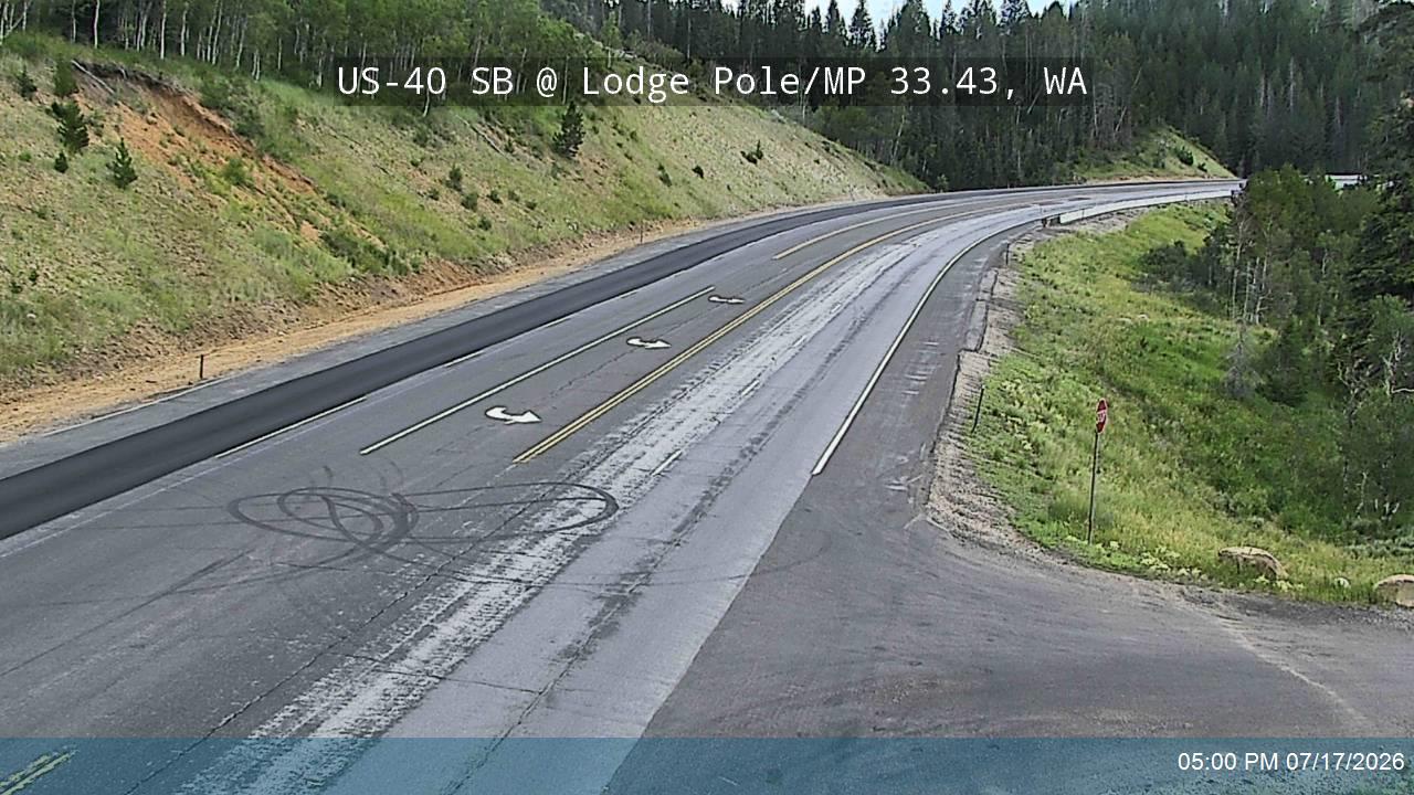 US-40 SB @ Lodge Pole / MP 33.43, WA traffic camera, Wasatch County
