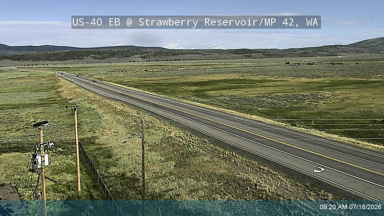 US-40 @ Strawberry Reservoir / MP 42, WA traffic camera, Wasatch County