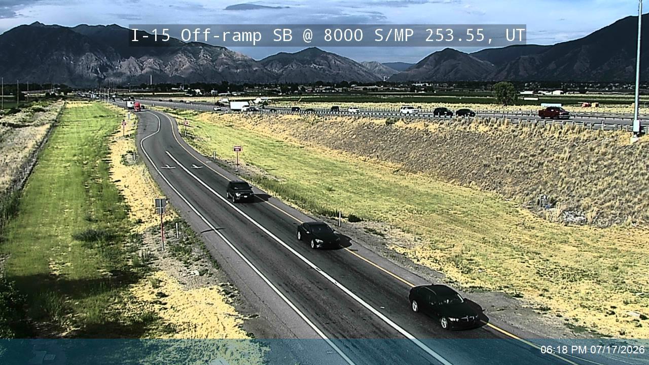 I-15 traffic camera, view south