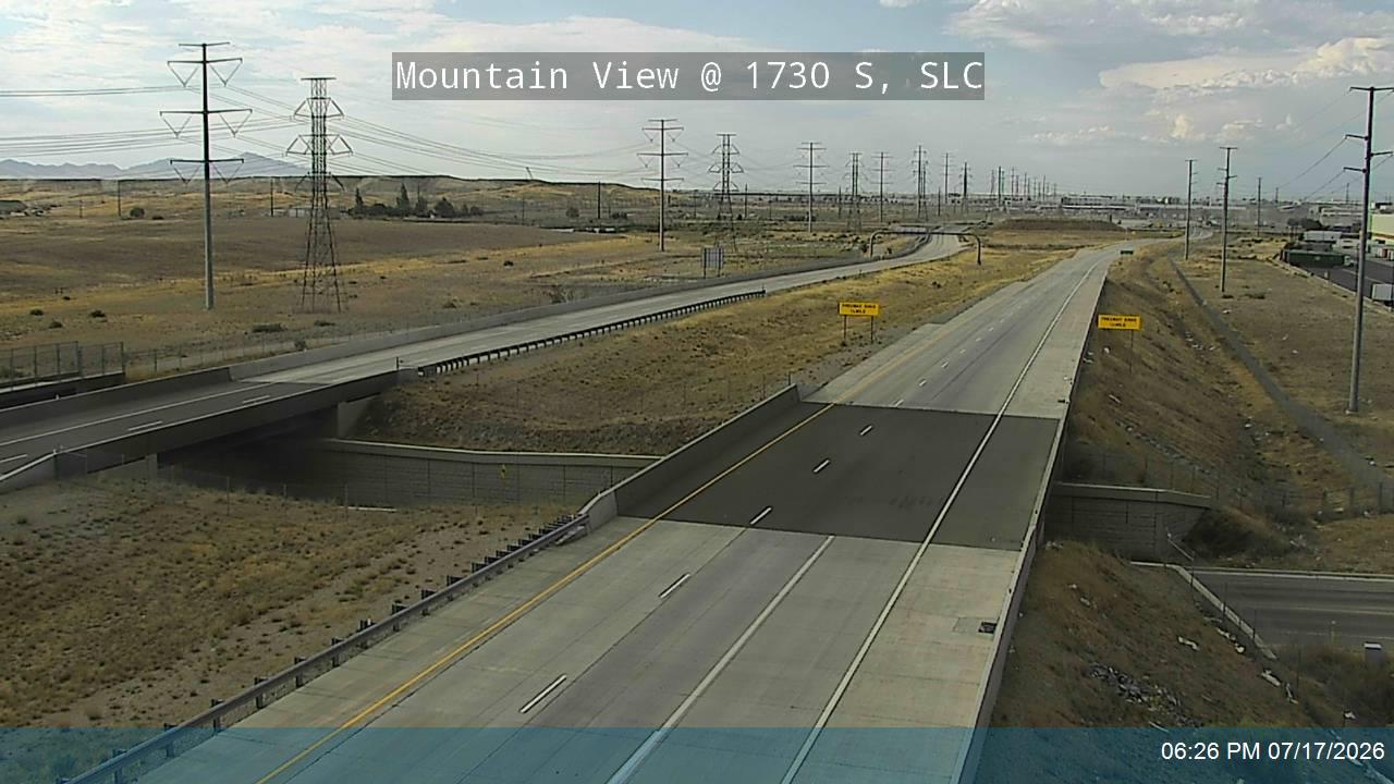 SR-85 traffic camera, view north, Salt Lake City, Utah