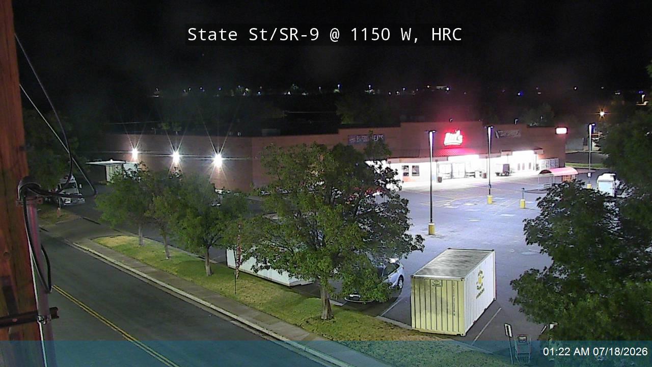 SR-9 traffic camera, view east, Hurricane, Utah