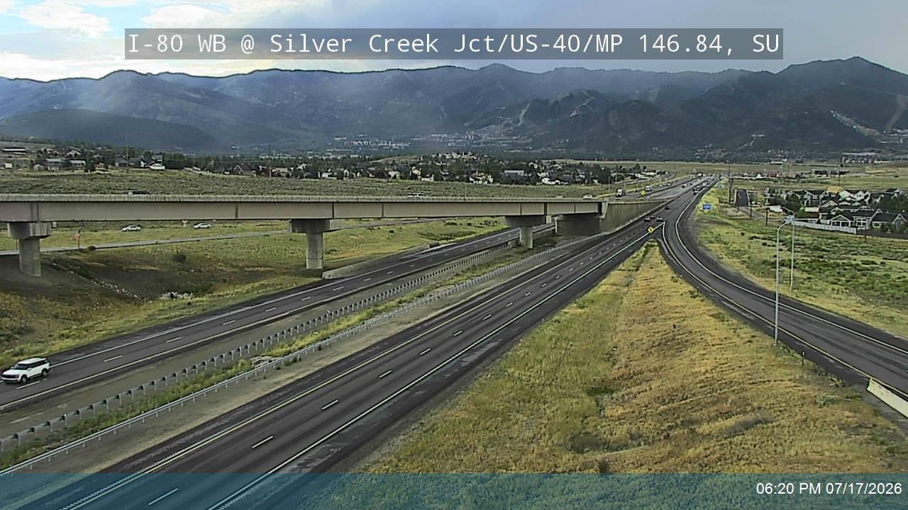 I-80 traffic camera, view west
