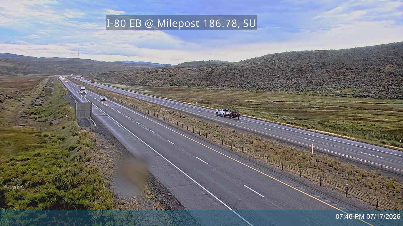 I-80 traffic camera, view east