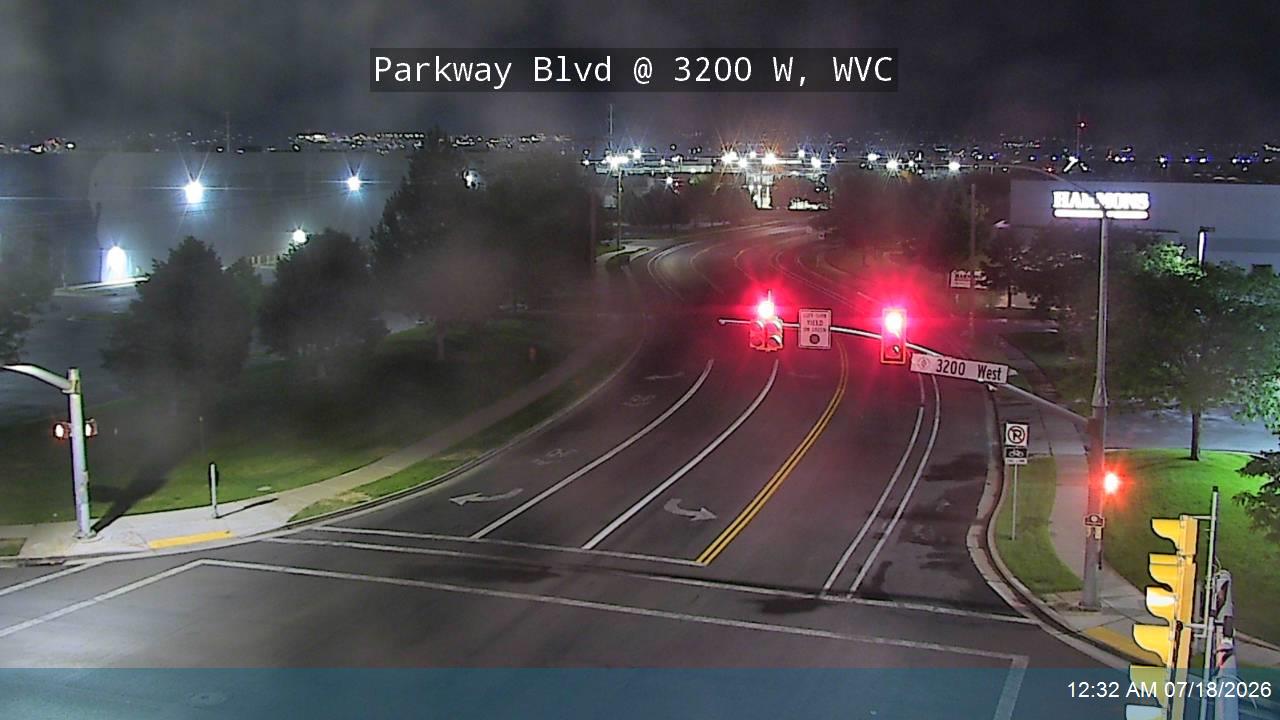 Parkway Blvd traffic camera, view south, West Valley City, Utah