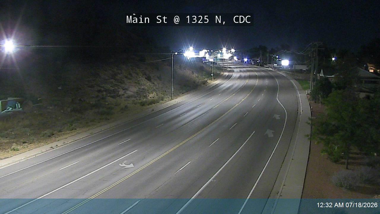 SR-130 traffic camera, view south, Cedar City, Utah