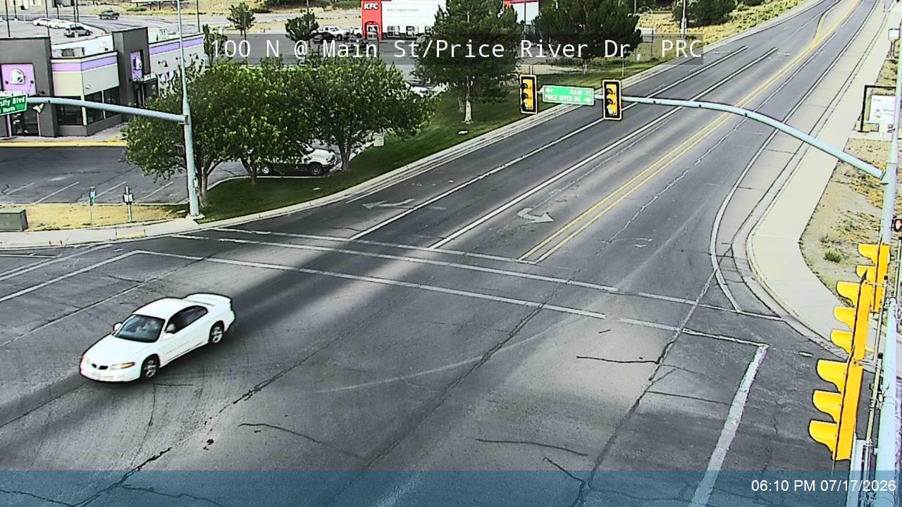 SR-55 traffic camera, view south, Price, Utah