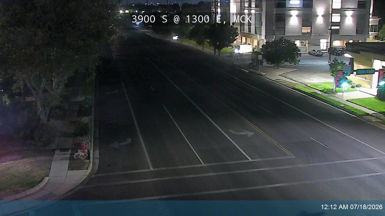 3900 S traffic camera, view east, Millcreek, Utah