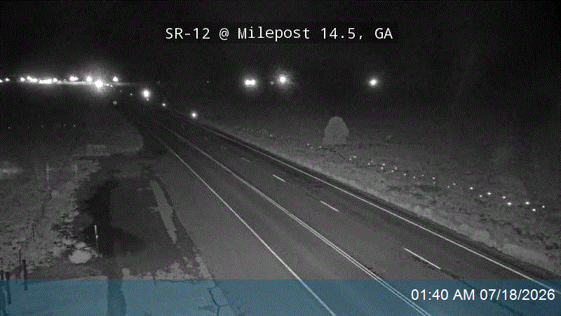 SR-12 traffic camera, view east