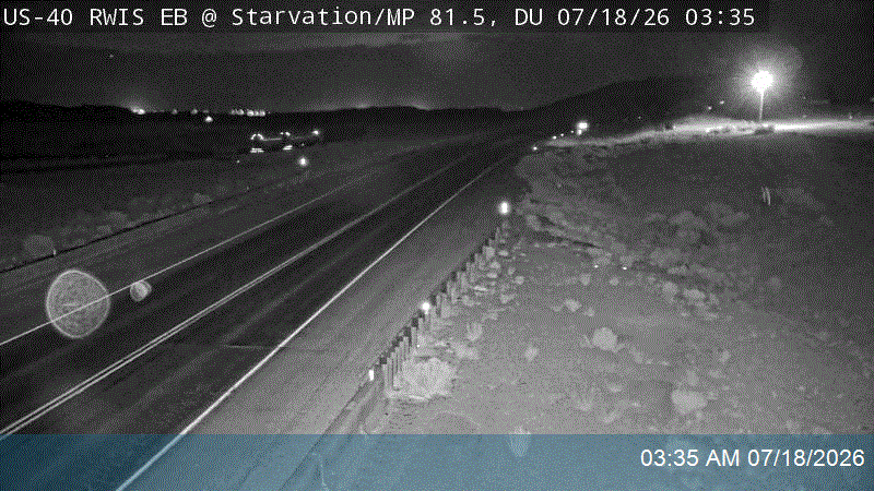 US-40 RWIS EB @ Starvation Reservoir / MP 81.5, DU traffic camera, Duchesne County