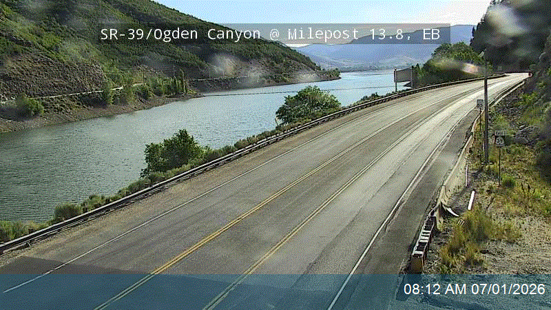 SR-39 / Ogden Canyon @ SR-158 / MP 13.8, EB
