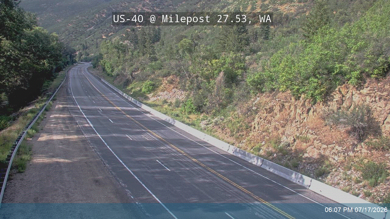 US-40 @ Milepost 27.53, WA traffic camera, Wasatch County