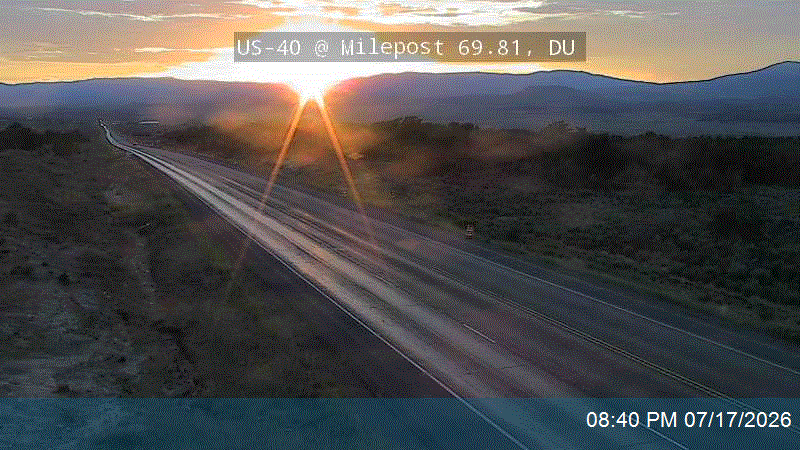 US-40 @ Milepost 69.81, DU traffic camera, Duchesne County