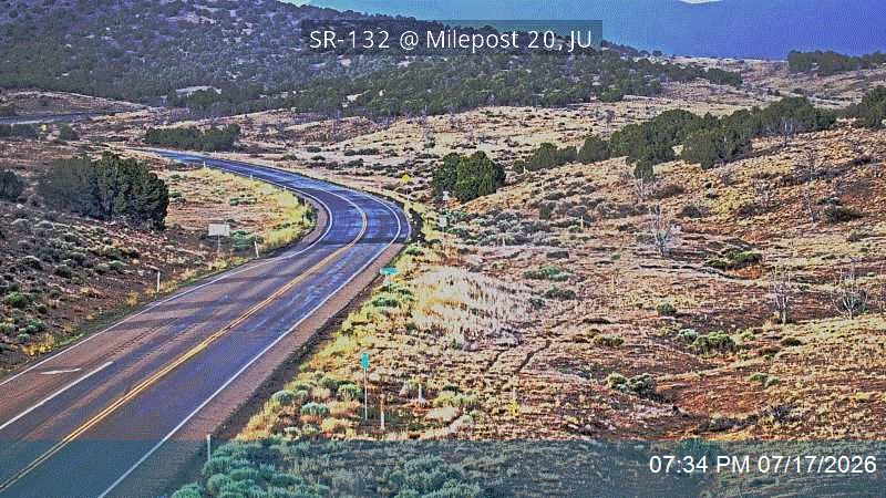 SR-132 @ Milepost 20, JU traffic camera, Juab County