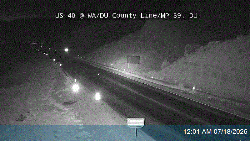 US-40 @ WA/DU County Line / MP 59, DU traffic camera, Duchesne County