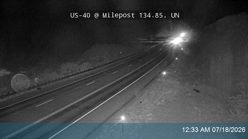 US-40 @ Milepost 134.85, UN traffic camera, Uintah County
