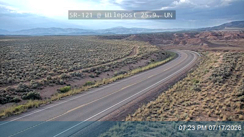 SR-121 @ Milepost 25.9, UN traffic camera, Uintah County
