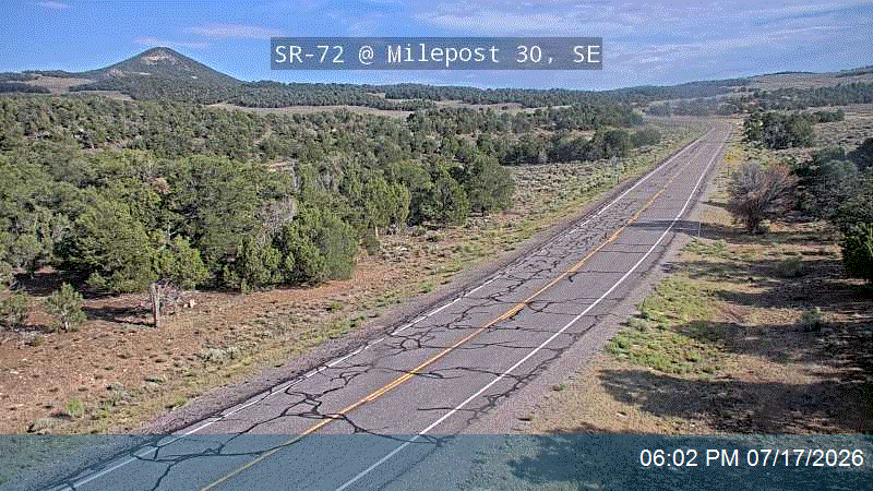 SR-72 @ Milepost 30, SE traffic camera, Sevier County