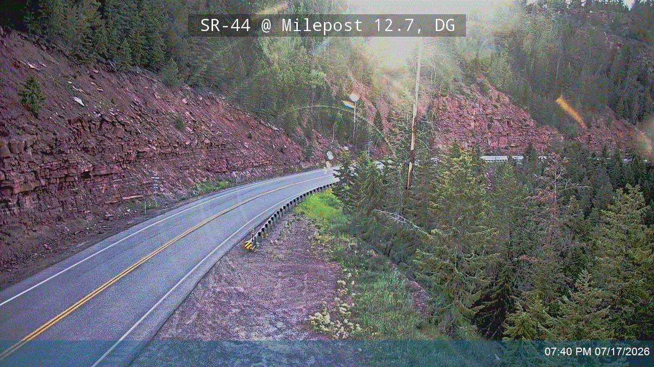 SR-44 @ Milepost 12.7, DG traffic camera, Daggett County