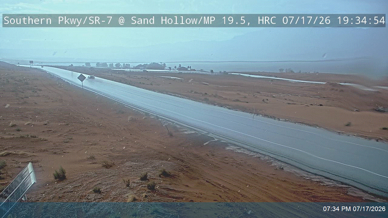 SR-7 traffic camera, view east, Hurricane, Utah
