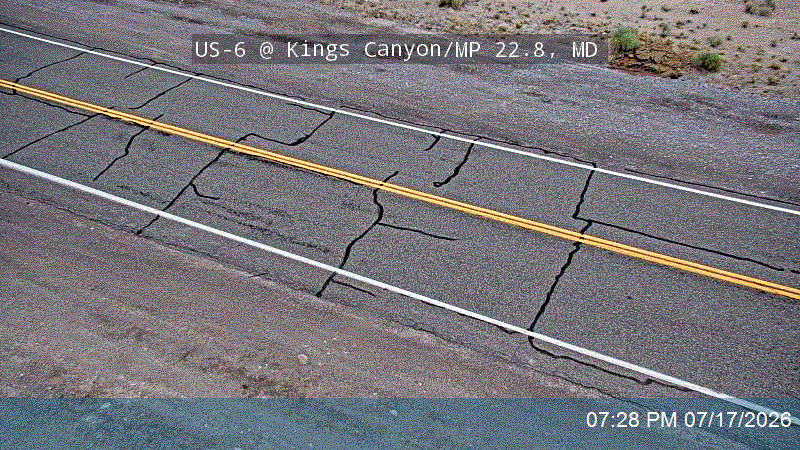 US-6 @ Kings Canyon / MP 22.8, MD traffic camera, Millard County