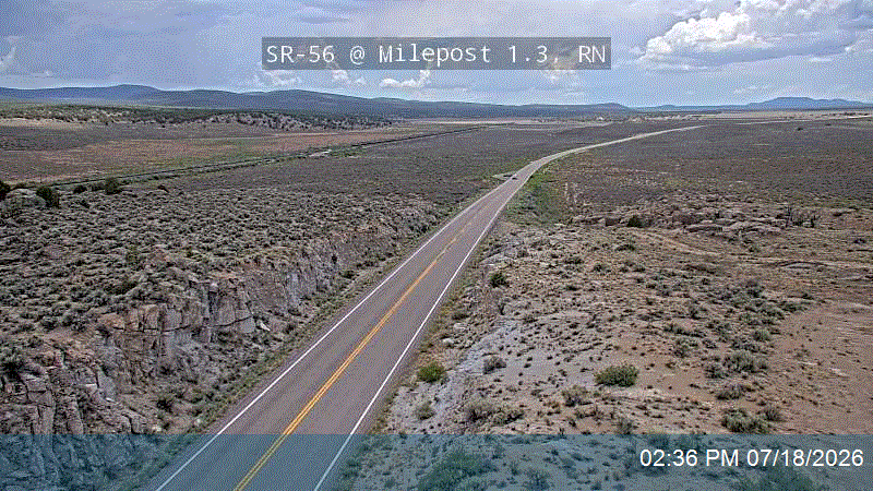 SR-56 @ Milepost 1.3, RN traffic camera, Iron County