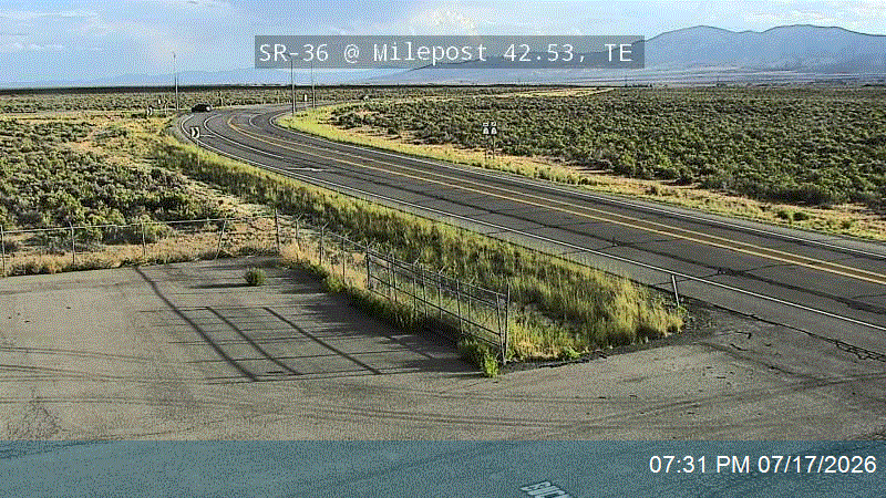 SR-36 @ Milepost 42.53, TE traffic camera, Tooele County