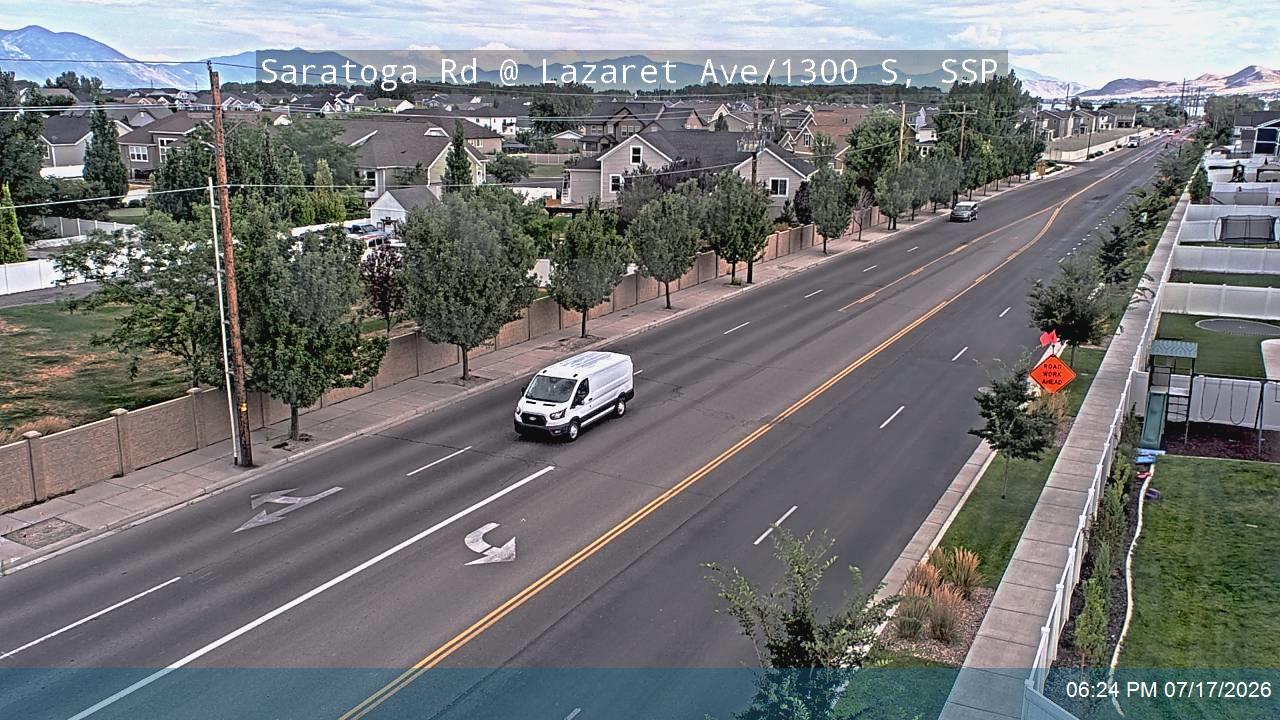 Saratoga Rd traffic camera, view south, Saratoga Springs, Utah
