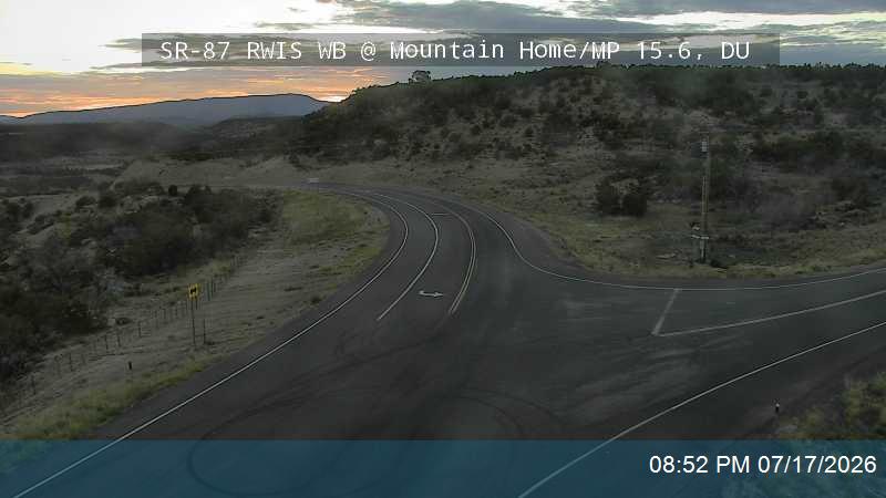 SR-87 RWIS WB @ Mountain Home/MP 15.6, DU traffic camera, Duchesne County