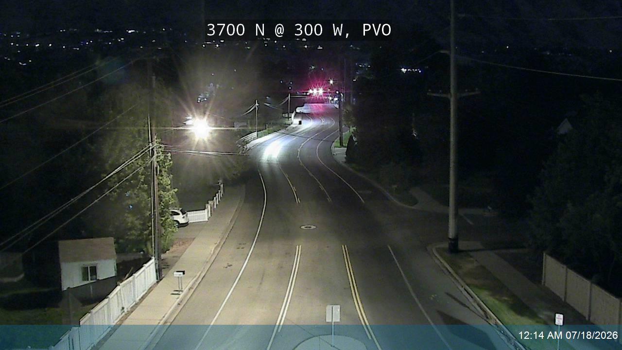 3700 N traffic camera, view east, Provo, Utah
