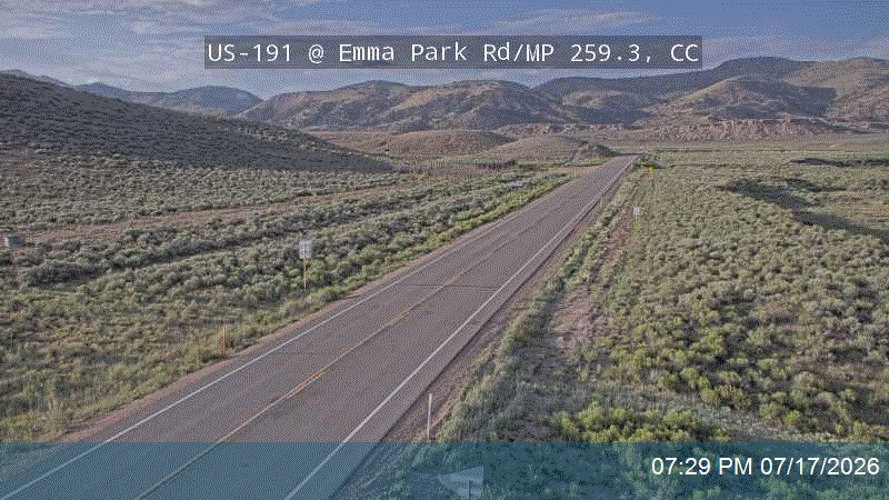 US-191 @ Milepost 259.75, CC traffic camera, Carbon County