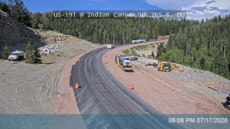 US-191 @ Milepost 265.7, DU traffic camera, Duchesne County