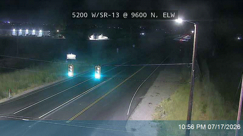 SR-13 traffic camera, view north, Elwood, Utah