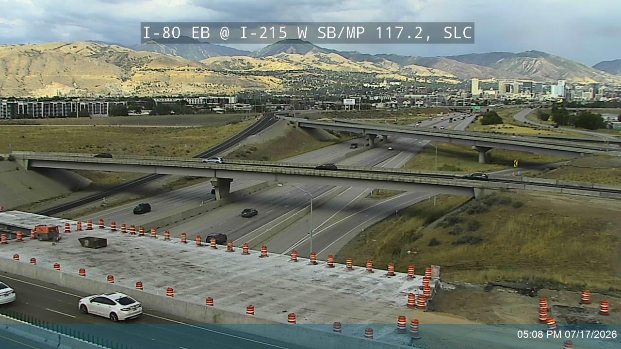 I-80 traffic camera, view south, Salt Lake City