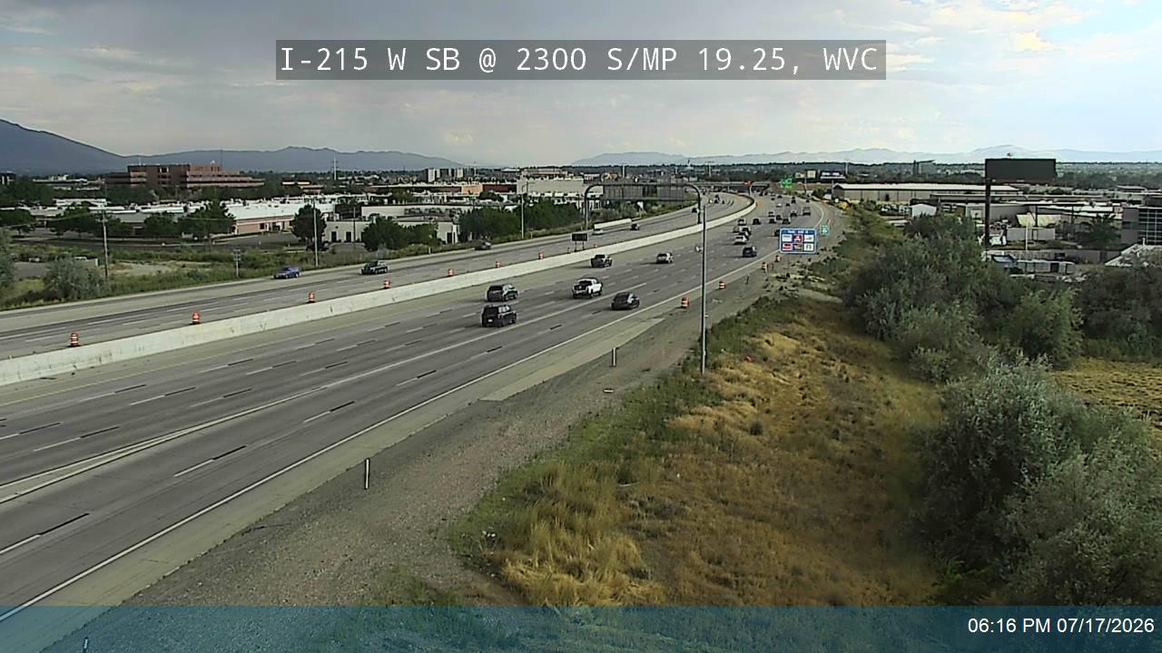 I-215 traffic camera, view south, West Valley City