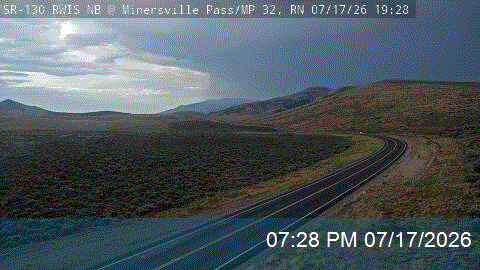 SR-130 RWIS NB @ Minersville Pass / MP 32.03, RN traffic camera, Iron County