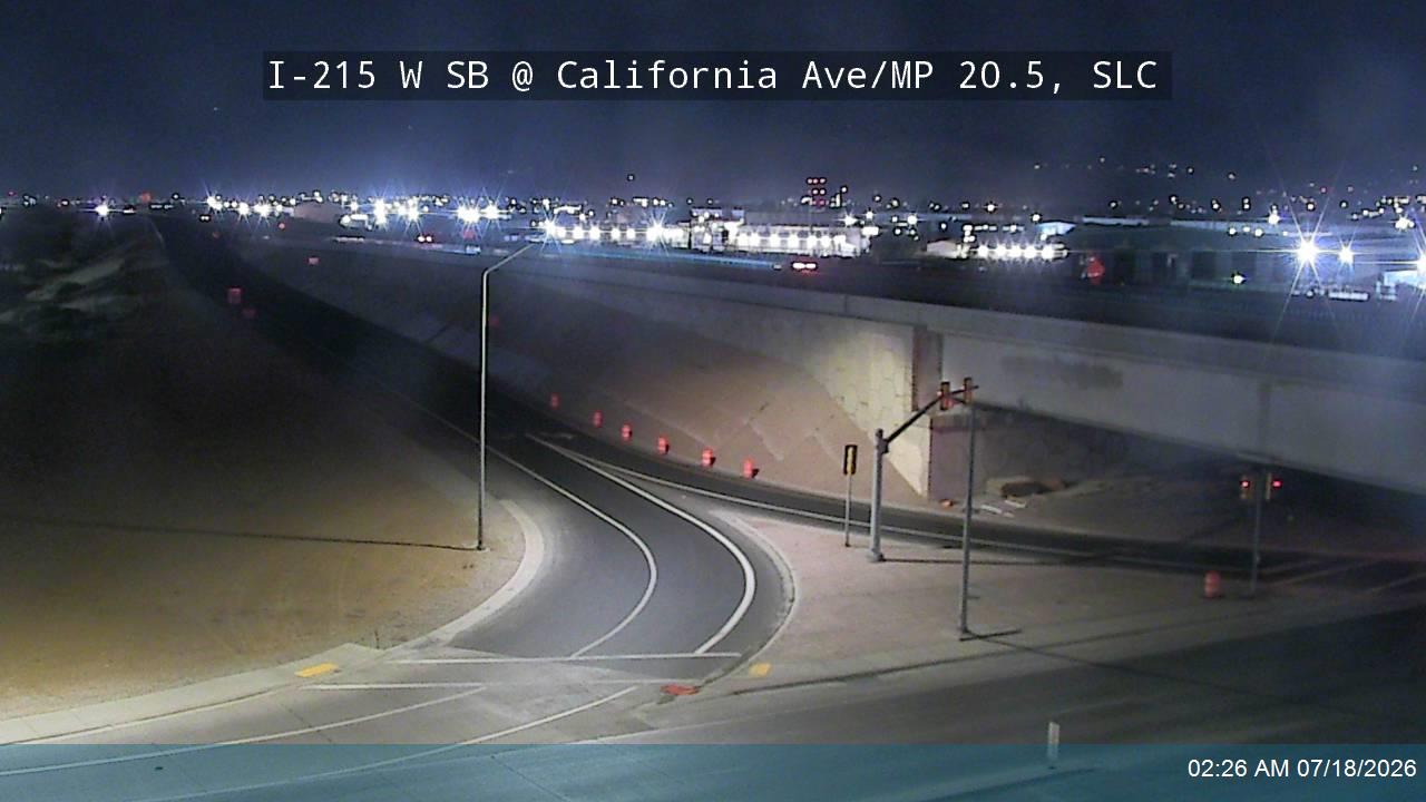I-215 traffic camera, view south, Salt Lake City