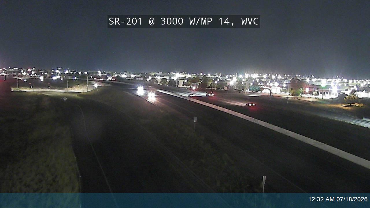 SR-201 traffic camera, view west, West Valley City, Utah