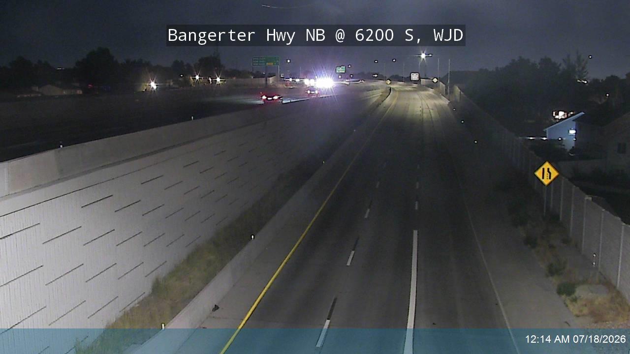 Bangerter Hwy traffic camera, view north, West Jordan, Utah