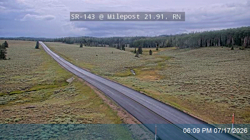 SR-143 @ Milepost 21.91, RN traffic camera, Iron County